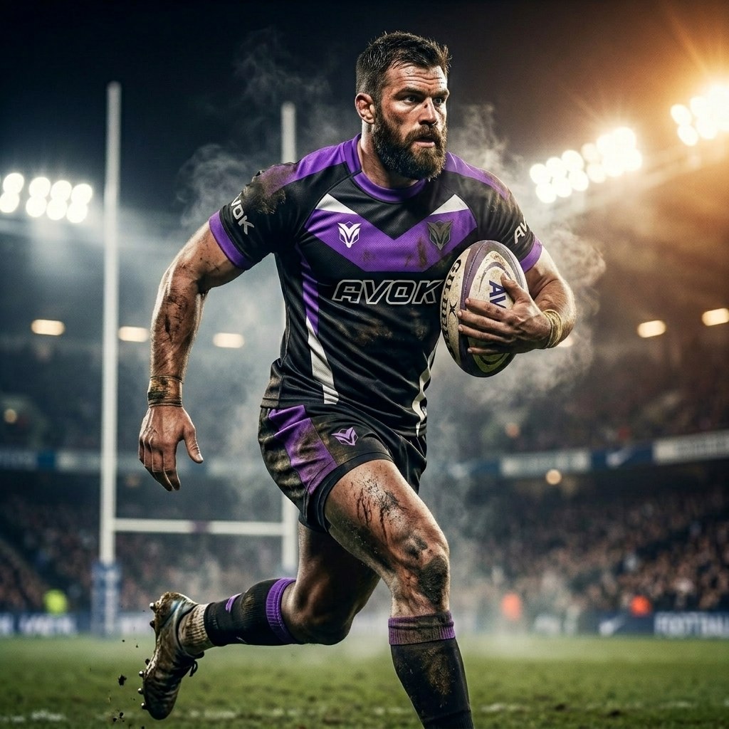 Maillot de rugby personnalisé AVOK